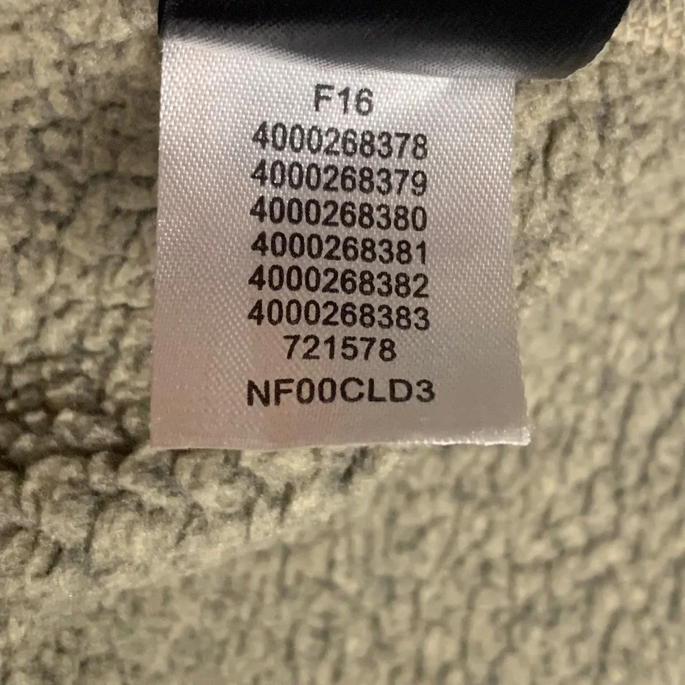 The North Face Gordon Lyons Full Zip Hoodie Men L Heathered Beige Fleece Outdoor